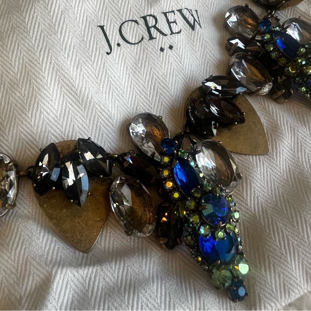J.Crew Chunky Statement Necklace Retro With Dustbag - Picture 2 of 11
